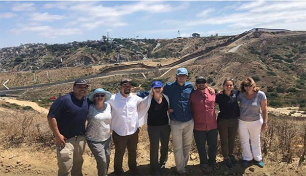 California Pollution Control Financing Authority Executive Director Renee Webster Hawkins (second from left) visits Tijuana to collaborate with local leaders on investing in recycling and re-use programs that create jobs, improve quality of life and reduce pollution on both sides of the U.S.-Mexico border. 