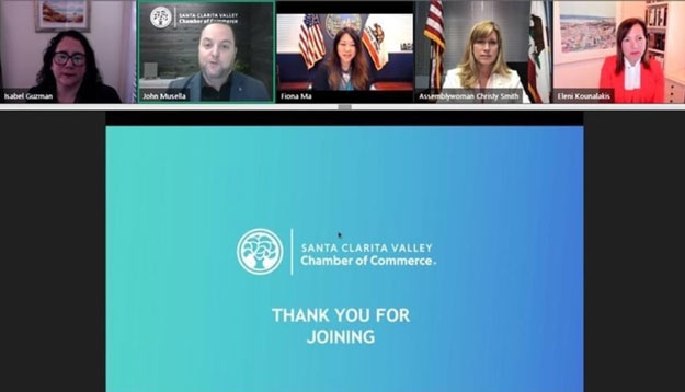 The Santa Clarita Valley Chamber of Commerce hosted a virtual roundtable